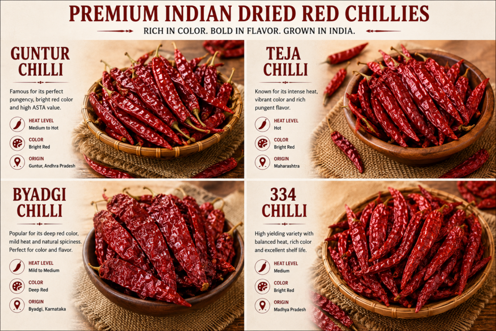 Guntur Byadgi Teja and Sannam chilli comparison